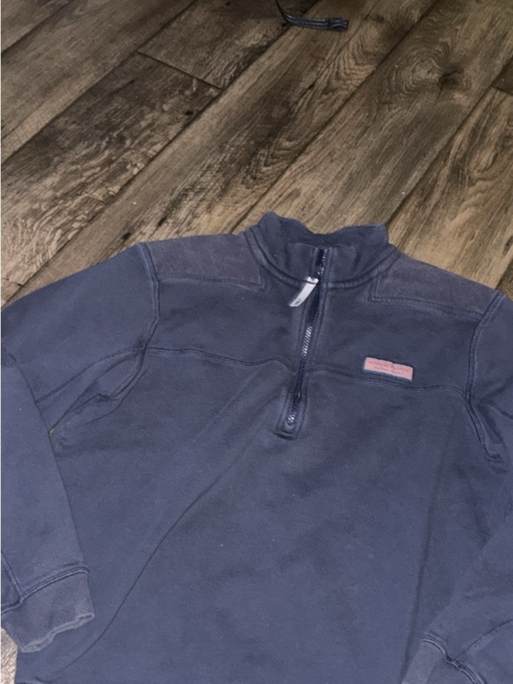 Vineyard Vines Navy Quarter-Zip Pullover Sweater